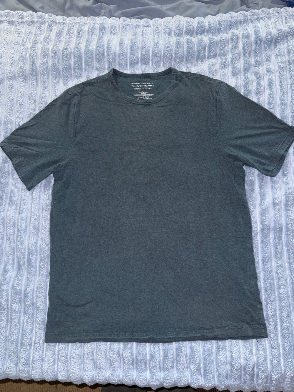 Denver Hayes Men's Classic Crew Neck Tee - Charcoal Blue